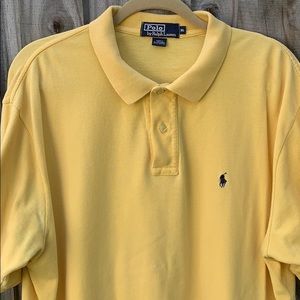 Polo Ralph Lauren yellow polo size XL vintage